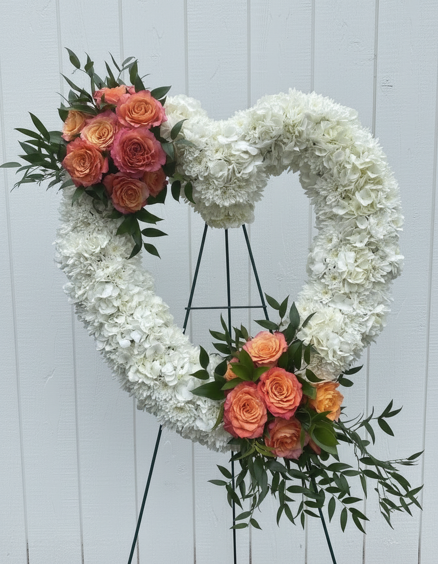 Detailed Standing Heart or Cross