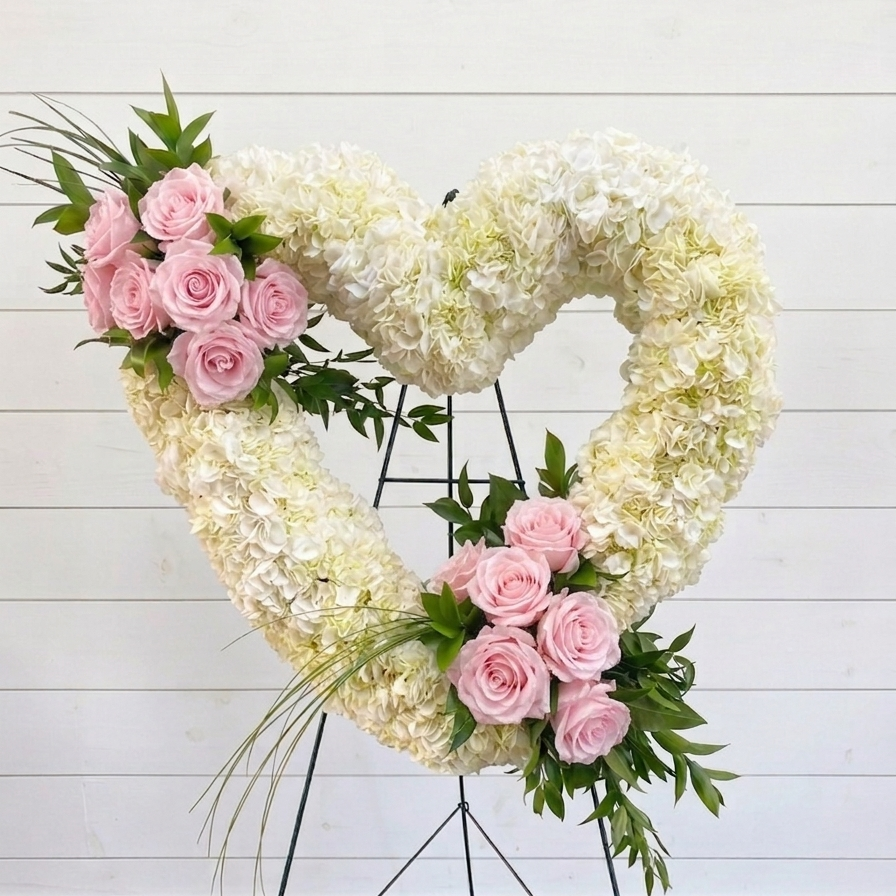 Detailed Standing Heart or Cross